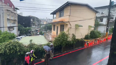 基隆副市長官邸旁圍牆倒塌　市府預估月底前修復