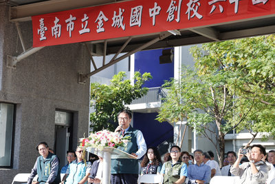 台南金城國中64週年校慶　韓國姊妹校到訪祝賀