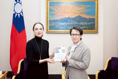 接見諾貝爾和平獎得主 副總統:強化力量抵抗侵略