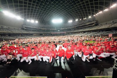 味全龍球迷感謝祭台北大巨蛋舉行　吸引近萬球迷同樂