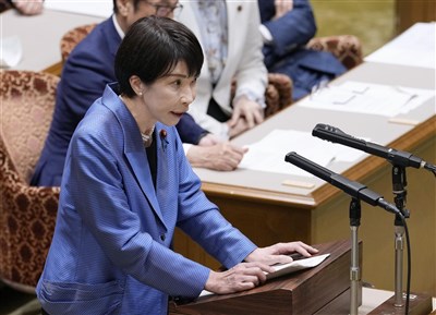 高市說明台灣有事答詢本意　稱「因為被問具體例子」