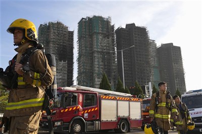 香港宏福苑大火大致撲滅 消防將進行爆破並搜索
