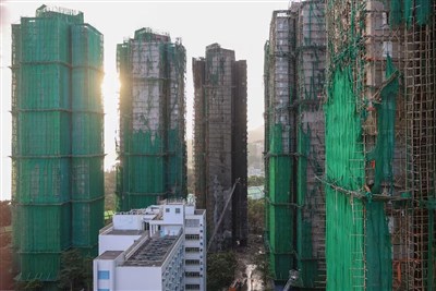 港媒發現有大廈維修用山東棚網  檢測報告疑是假