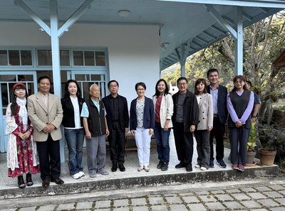 蕭副總統參訪苗栗出磺坑  與為地方努力的人一起加油