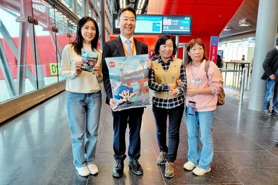 陳世凱視察桃機北登機廊廳　勉精進服務迎接啟用