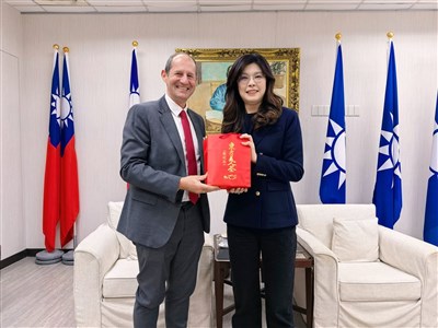 與谷力哲會面　鄭麗文：兩岸應學習歐盟和解精神