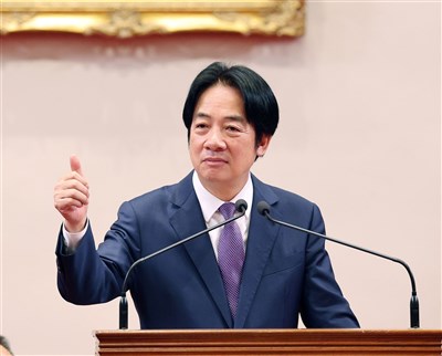 賴總統：台灣樂意幫助中國解決經濟問題