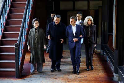 馬克宏訪四川都江堰　與習近平非正式會晤