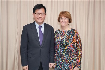 林佳龍見美國智庫　盼建構理念相近國家安全交流機制