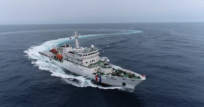 中國公務船台海中線以西演練 海巡全程掌握動態