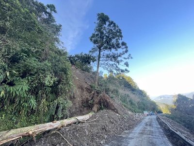 太平山宜專一線崩塌處有危木 11時起封路處理