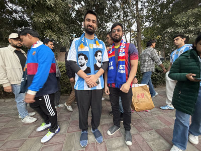 梅西印度行德里場待好待滿 粉絲大呼美夢成真