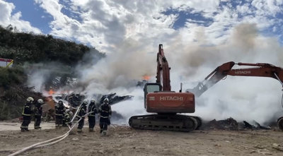 桃園八德興豐路掩埋場火警 下風處15個里防異味