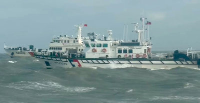 中國海警編隊東西分進常態化騷擾金門 海巡派艇驅離