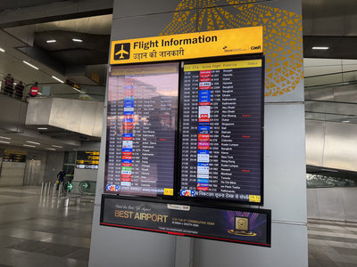 印度霧霾嚴重影響能見度　德里機場已逾200航班延誤