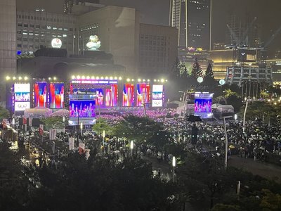 北捷跨年運量增4.4萬　晚會現場人數約6.5萬人