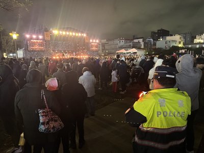 新竹跨年維安規格升級 特勤警察持長槍機動巡邏