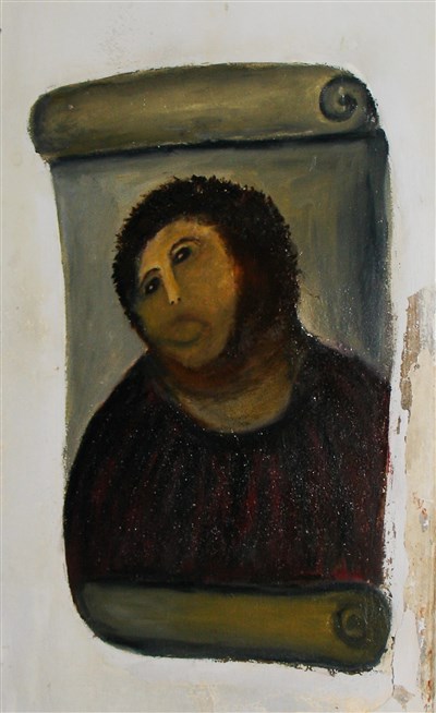 失敗修補教堂耶穌畫像爆紅　西班牙婦西門內斯逝世