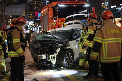 首爾計程車致命車禍釀1死13傷　7旬司機驗出嗎啡