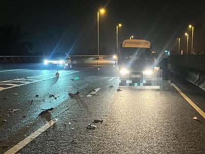 8旬翁疑騎車逆向上國3長治交流道　對撞貨車亡