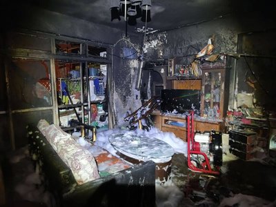 基隆民宅火警 父女遭嗆昏送醫