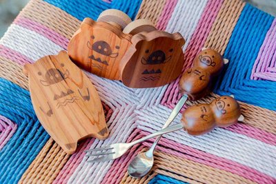 阿里山來吉部落結合國產材及山豬意象　文創3新品