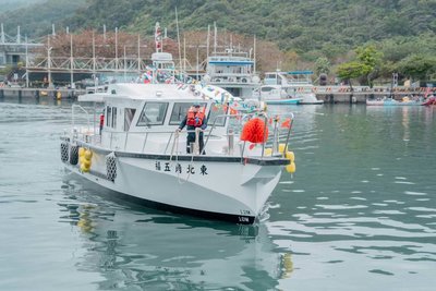 東北角管理處新公務船首航　投入宜蘭海上服務