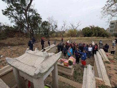 國定古蹟陳禎墓修復竣工 兩岸後代聚金門謝土祭典