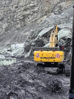 馬太鞍溪堰塞湖湖水幾見底 壩體降挖階段任務完成