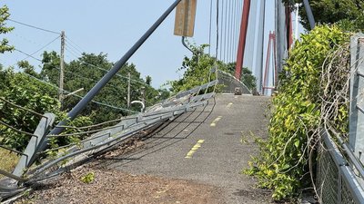 嘉縣六家佃長壽橋風災受損  預定115年7月前修復