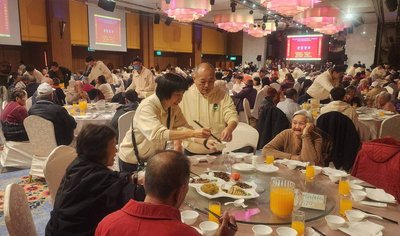 台電關懷長者公益活動  澎湖獨老提前圍爐過好年