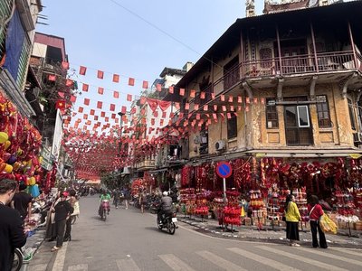 河內千年36古街化身年貨大街  粽子桃花春節味濃