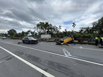 台9線花蓮志學段追撞事故3傷　疑疲勞駕駛釀禍