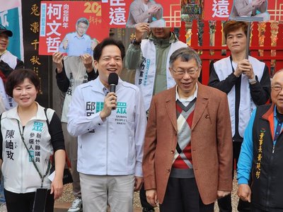 柯文哲竹縣拜年　盼民眾黨參選人多曝光