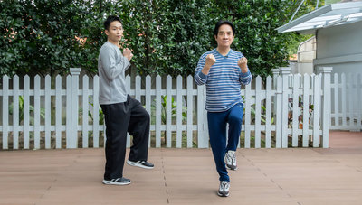 賴總統攜手李洋推居家健康操　提倡全民運動