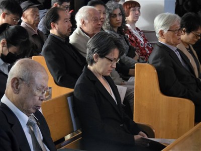 赴義光教會追思　蕭副總統：認識真相守護台灣未來