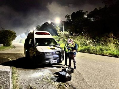 元宵放煙火 台東消防局科技分隊及時偵測火警撲滅