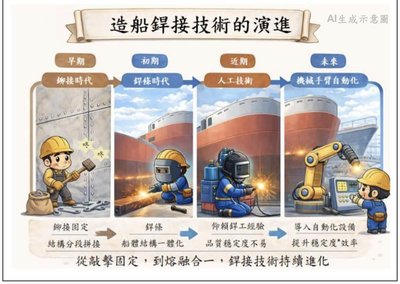 台船「鋼鐵裁縫師」　AI自動化銲接確保船艦結構安全