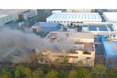 台南柳營工廠火災　存放化學物品緊急監測