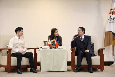 菲律賓甲美地市長拜會黃偉哲　雙方盼交流合作