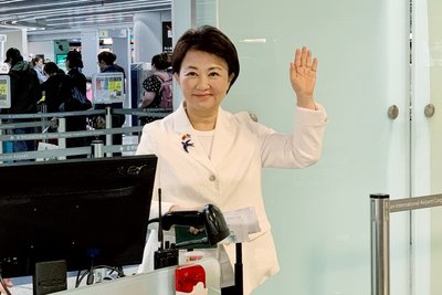 盧秀燕率團赴美訪問　多名國民黨籍立委送機