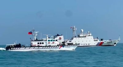 中國海警連2日侵擾金門水域 海巡併航拒止深入