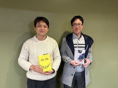 「子彈是餘生」作者寺尾哲也 與譯者王可會美國讀者