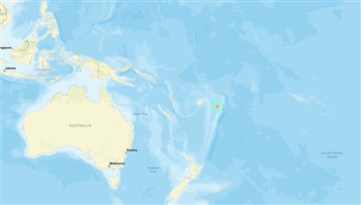 東加近海地震規模7.6　無海嘯警報