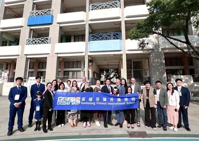 芬蘭訪團訪前金國小  關心高雄芬蘭學校設校進程