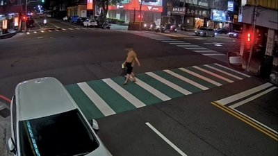 台中男闖紅燈過馬路  警攔查遭辱罵反抗依法送辦