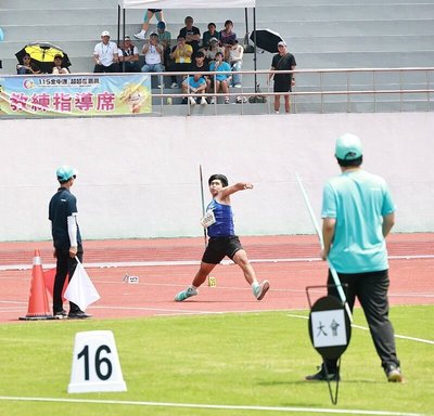 花蓮洪災後剩1支標槍練習 光復國中田佳恩拚金牌