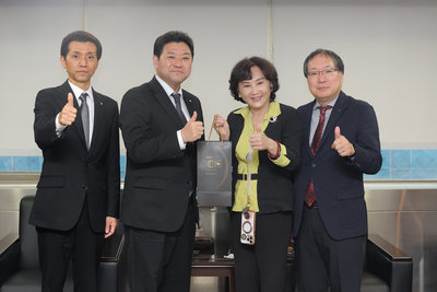 平戶市長訪中央社　盼藉鄭成功淵源推動日台交流
