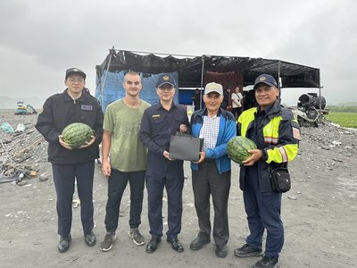 花蓮大西瓜進入採收期　警方導入空拍機護瓜