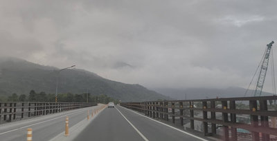 災害防救演練  4/30下午花蓮馬太鞍溪便橋封閉